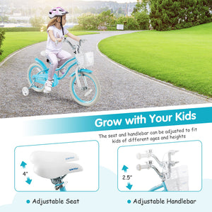 14/16/18 Inch Kids Bike with Dual Brakes and Adjustable Seat-16 inches view 5