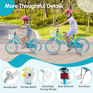 14/16/18 Inch Kids Bike with Dual Brakes and Adjustable Seat-18 inches view 8