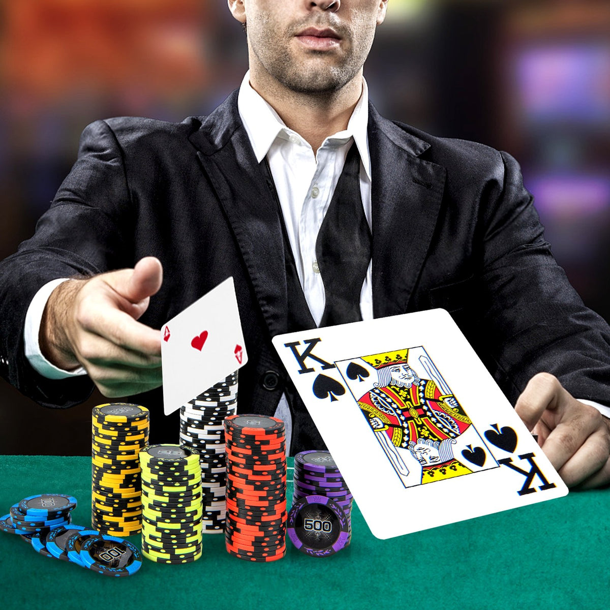 14 Gram Texas Holdem Poker Chip Set view 2