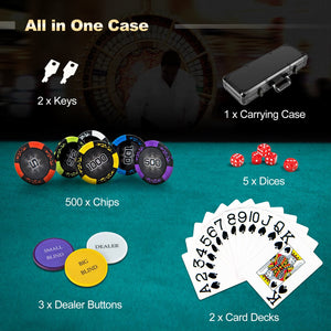 14 Gram Texas Holdem Poker Chip Set view 8