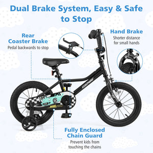 14 Inch Kids Bike Adjustable for 3-5 Years Old with Low-Step Frame view 7
