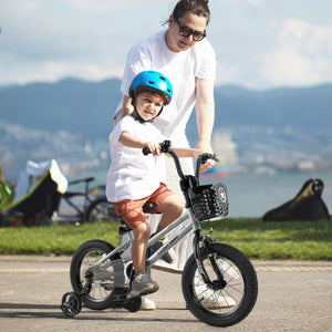 14 Inch Kids Bike Adjustable with Transparent Chain Cover for 4-5 Years Old view 2