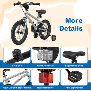 14-Inch Kids Bike Bicycle for Boys Girls 3-5 with High Carbon Steel Frame view 9