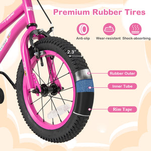 14 Inch Kids Bike for 3-5 Years Old Adjustable with Removable Training Wheels view 7