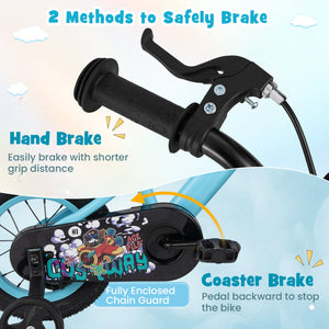 14 Inch Kids Bike with Adjustable Handlebar and Saddle for 3-5 Years Old-14 inches view 5
