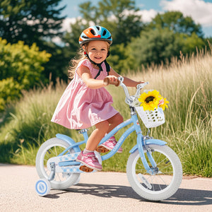 14 Inch Kids Bike with Adjustable Handlebar and Seat for 3-5 Year Old view 2