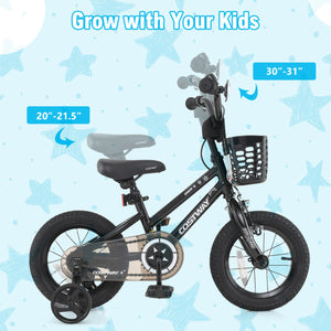 14 Inch Kids Bike with Basket and Training Wheels for Children Aged 4-5 Years Old view 5