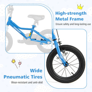 14 Inch Kids Bike with Removable Training Wheels for Aged 3-5 Years Old view 7