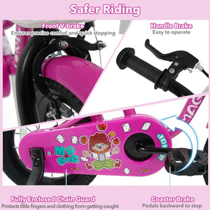 14 Inch Kids Bike with Training Wheels for Aged 3-5 Years Old - Magic Rose view 8