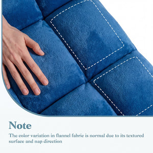 14-Position Adjustable Cushioned Floor Chair-Blue view 4