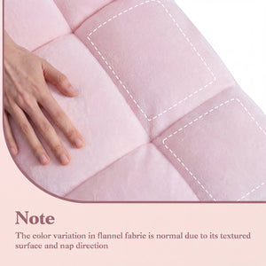 14-Position Adjustable Cushioned Floor Chair-Light Pink view 4