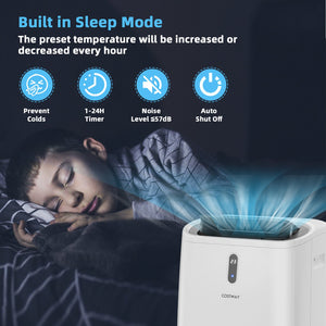 14000 BTU(Ashrae) Portable Air Conditioner with APP and WiFi Control-White view 7
