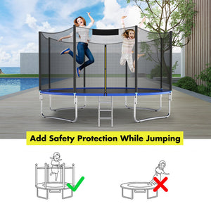 15/16 Feet Trampoline Replacement Safety Net-16 ft view 5