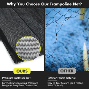 15/16 Feet Trampoline Replacement Safety Net-16 ft view 8