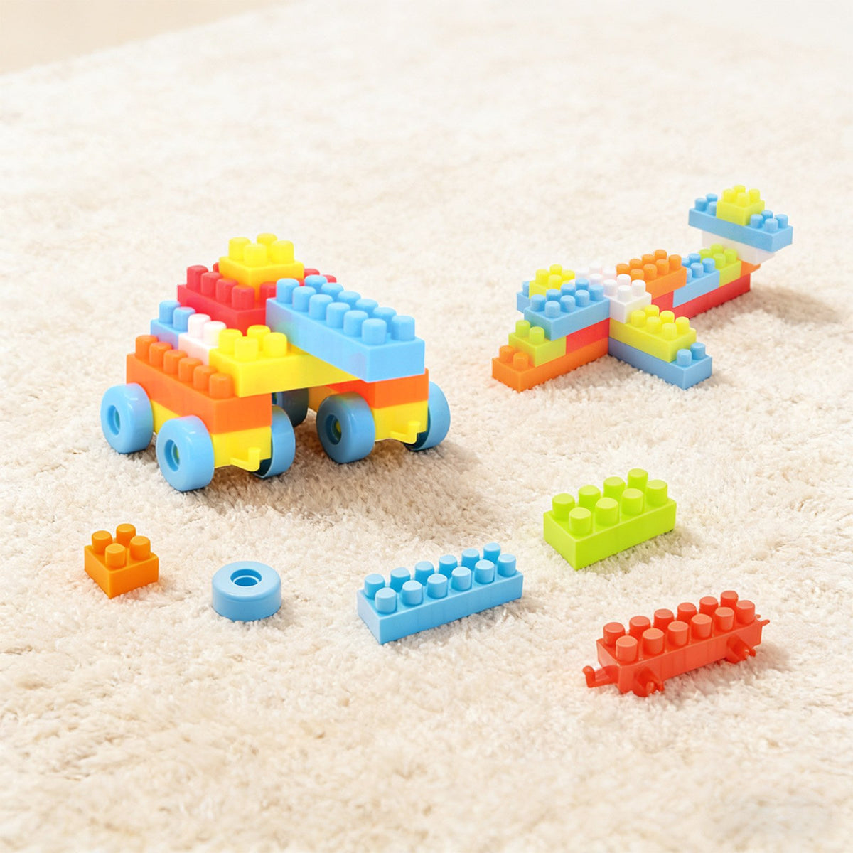 150 Pcs Toddler Building Blocks Toy STEM Montessori Early Learning Toys for 3+ year old view 2