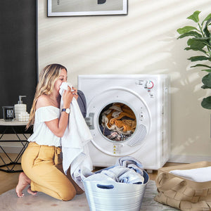 1500W Compact Laundry Dryer with Touch Panel-White view 2