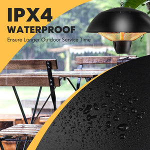 1500W Electric Patio Heater with IPX4 Waterproof view 7