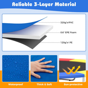 16 Feet Trampoline Pad Replacement Safety Pad with Fixing Straps (Multicolor) view 6