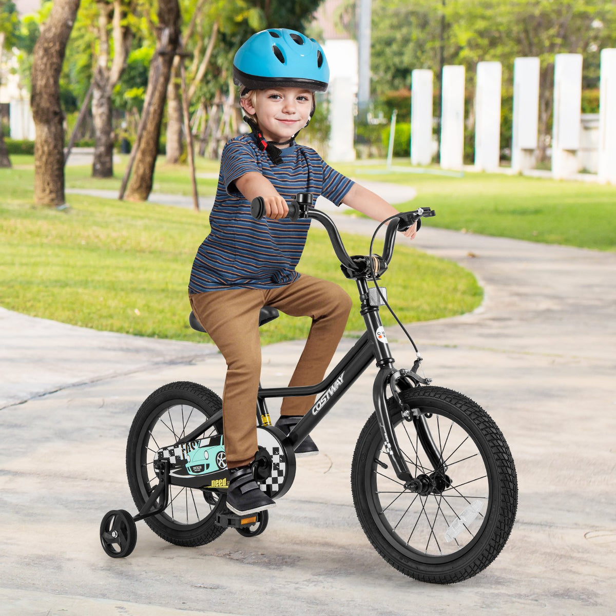 16 Inch Kids Bike Adjustable for 4-7 Years Old with Low-Step Frame view 2