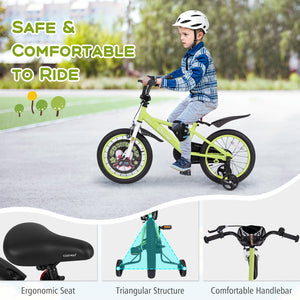 16 Inch Kids Bike Adjustable with Detachable Training Wheels for 4-8 Years Old-16 inches view 6