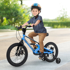 16 Inch Kids Bike Adjustable with Shock Absorber and Bell for Aged 4 to 7-16 inches view 2