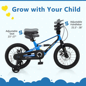 16 Inch Kids Bike Adjustable with Shock Absorber and Bell for Aged 4 to 7-16 inches view 6