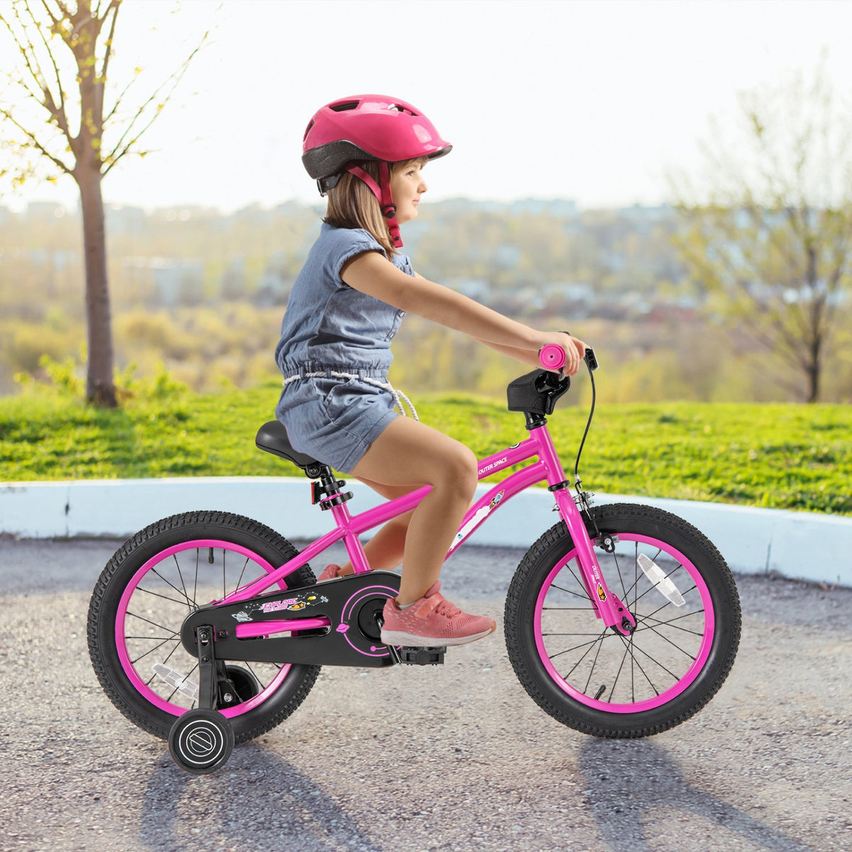 16-Inch Kids Bike for 4-7 Years Old Adjustable with Removable Training Wheels-16 inches view 2