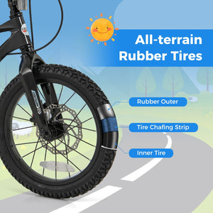 16 Inch Kids Bike Lightweight with 2 Removable Training Wheels for Aged 4-7-16 inches view 5