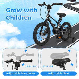 16 Inch Kids Bike Lightweight with 2 Removable Training Wheels for Aged 4-7-16 inches view 6
