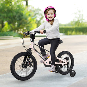 16 Inch Kids Bike Lightweight with Detachable Training Wheels for Aged 4 to 7-16 inches view 2