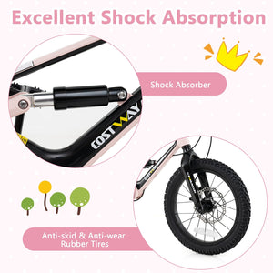 16 Inch Kids Bike Lightweight with Detachable Training Wheels for Aged 4 to 7-16 inches view 6