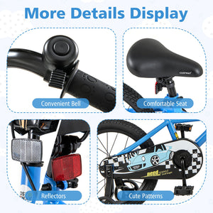 16 Inch Kids Bike with Removable Training Wheels for Aged 4-7 Years Old view 9