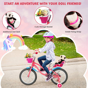 16 Inch Kids Bike with Training Wheels and Storage Basket-16 inches view 7