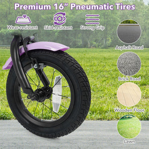 16 Inch Kids Bike with Training Wheels for Aged 4-7 Years Old - Magic Purple view 7
