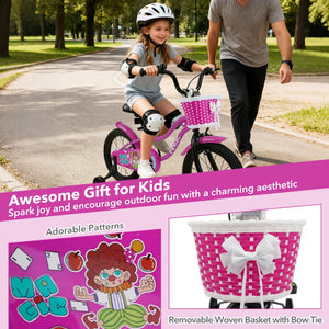 16 Inch Kids Bike with Training Wheels for Aged 4-7 Years Old - Magic Rose view 5