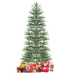 6.5/7.5 Feet Artificial Cypress Christmas Tree Pre-lit Hinged-7.5 ft view 4
