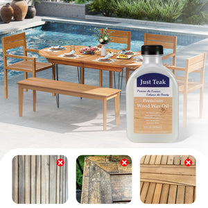 16 oz Wood Oil Cleaner and Brightener for Outdoor and Indoor Furniture Set of 2 view 5