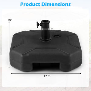 17 Inch 88 LBS Heavy-Duty Fillable Umbrella Base with Handle view 5