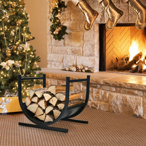 17 Inch U-Shaped Firewood Rack Steel view 6