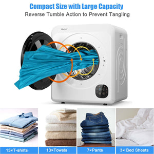 1700W Electric Dryer Portable Tumble Dryer with Steel Tub view 6