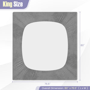 Twin/Queen/King Size Mattress Protector Luxury Super Soft Velvet Mattress Topper-King Size view 4