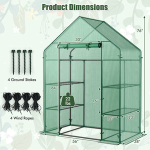 Mini Portable 4 Tier 8 Shelves Walk-in Plant Greenhouse view 5