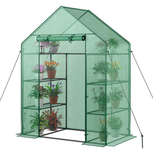 Mini Portable 4 Tier 8 Shelves Walk-in Plant Greenhouse view 4