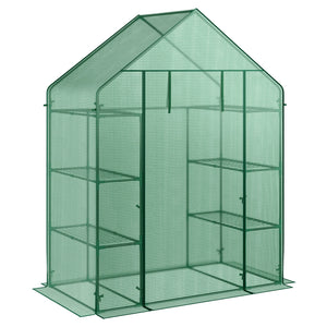 Mini Portable 4 Tier 8 Shelves Walk-in Plant Greenhouse