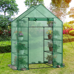 Mini Portable 4 Tier 8 Shelves Walk-in Plant Greenhouse view 2