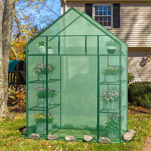 Mini Portable 4 Tier 8 Shelves Walk-in Plant Greenhouse view 3