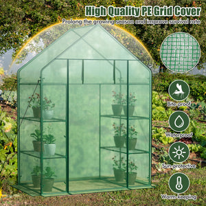 Mini Portable 4 Tier 8 Shelves Walk-in Plant Greenhouse view 6