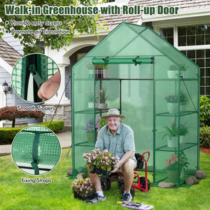Mini Portable 4 Tier 8 Shelves Walk-in Plant Greenhouse view 7