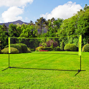 Soozier 10ft Badminton Net, Height Adjustable Outdoor Sports Net with Carry Bag, for Tennis, Pickleball and Volleyball