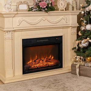 18/23 Inch Electric Fireplace Inserted with Adjustable LED Flame-23 inches view 2